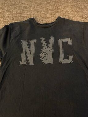 Black NYC Graphic Long Sleeve Tee